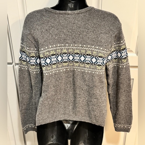 GAP Gray Patterned Sweater MEDIUM - Picture 2 of 4